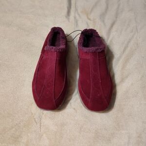 Burgundy Slip-on shoes Sz 10W